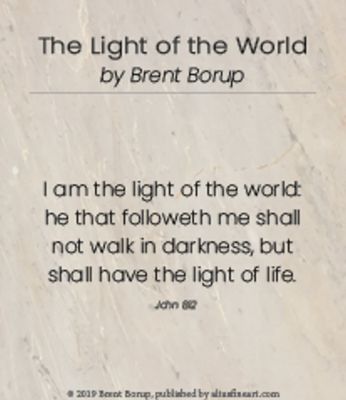 THE LIGHT OF THE WORLD MINICARD