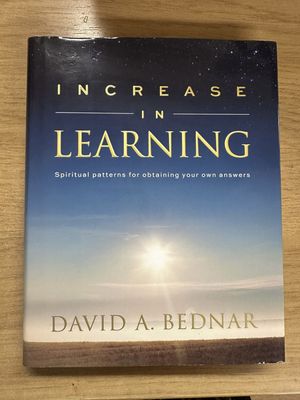 ***PRELOVED/SECOND HAND*** Increase in Learning - Bednar
