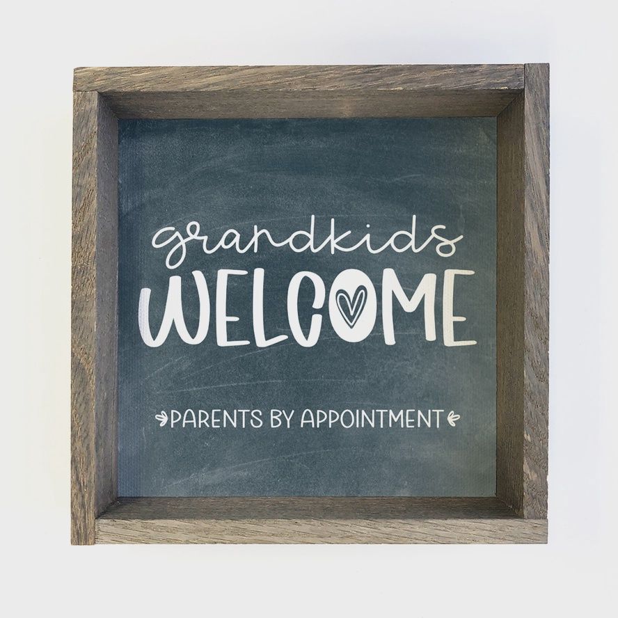 Grandkids Welcome Sign