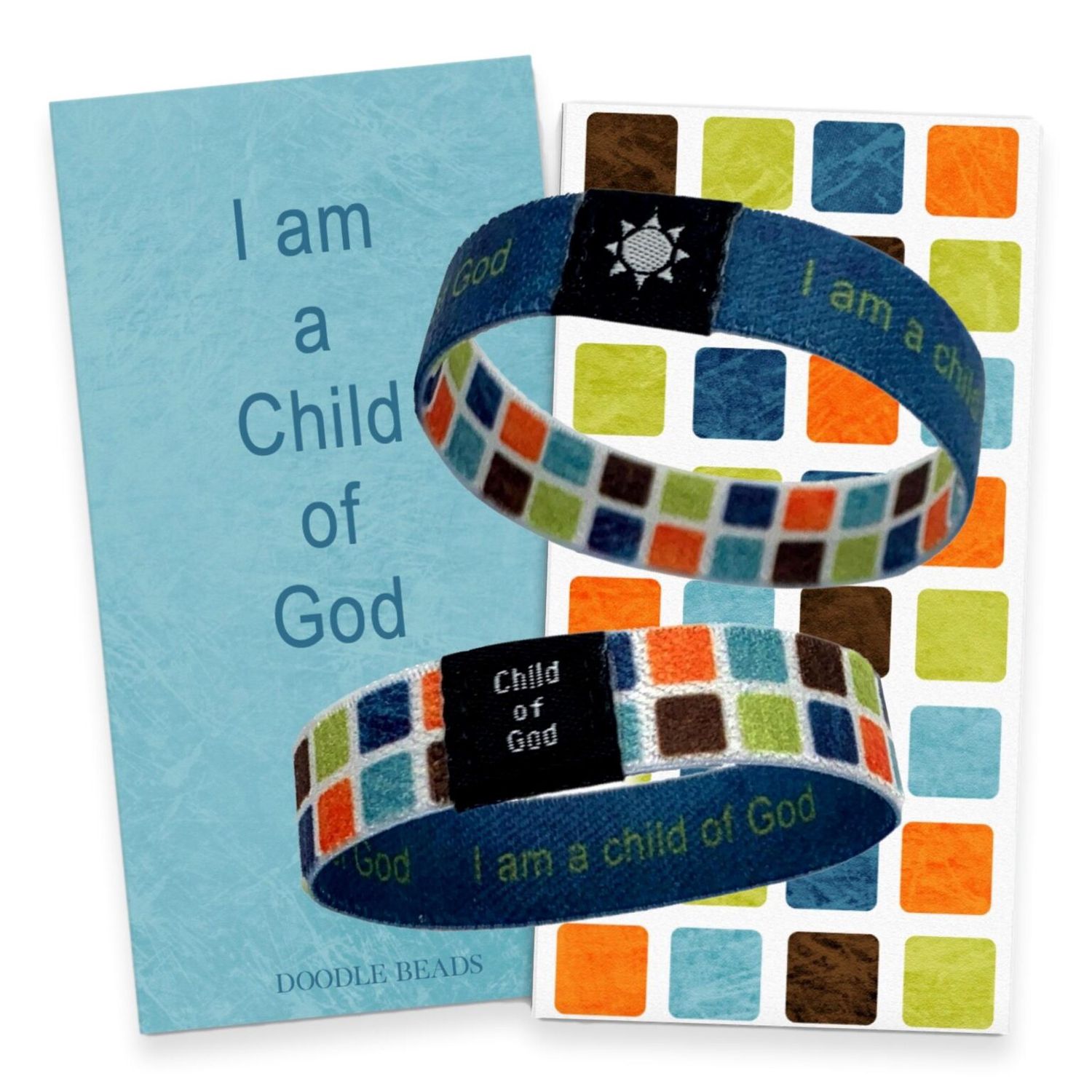 Child of God - checked stretch bracelet