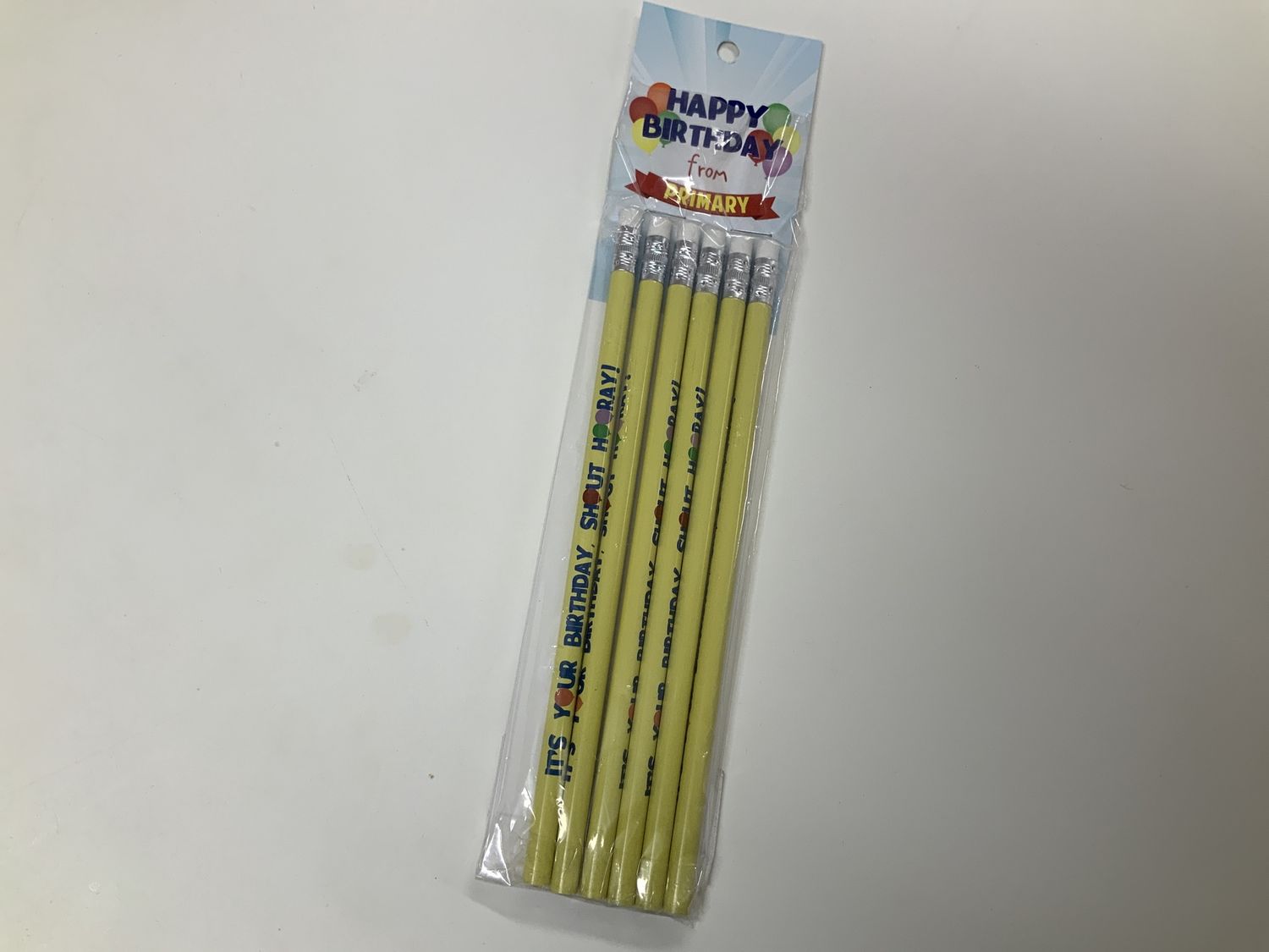 Happy birthday from primary pencils (7pack)
