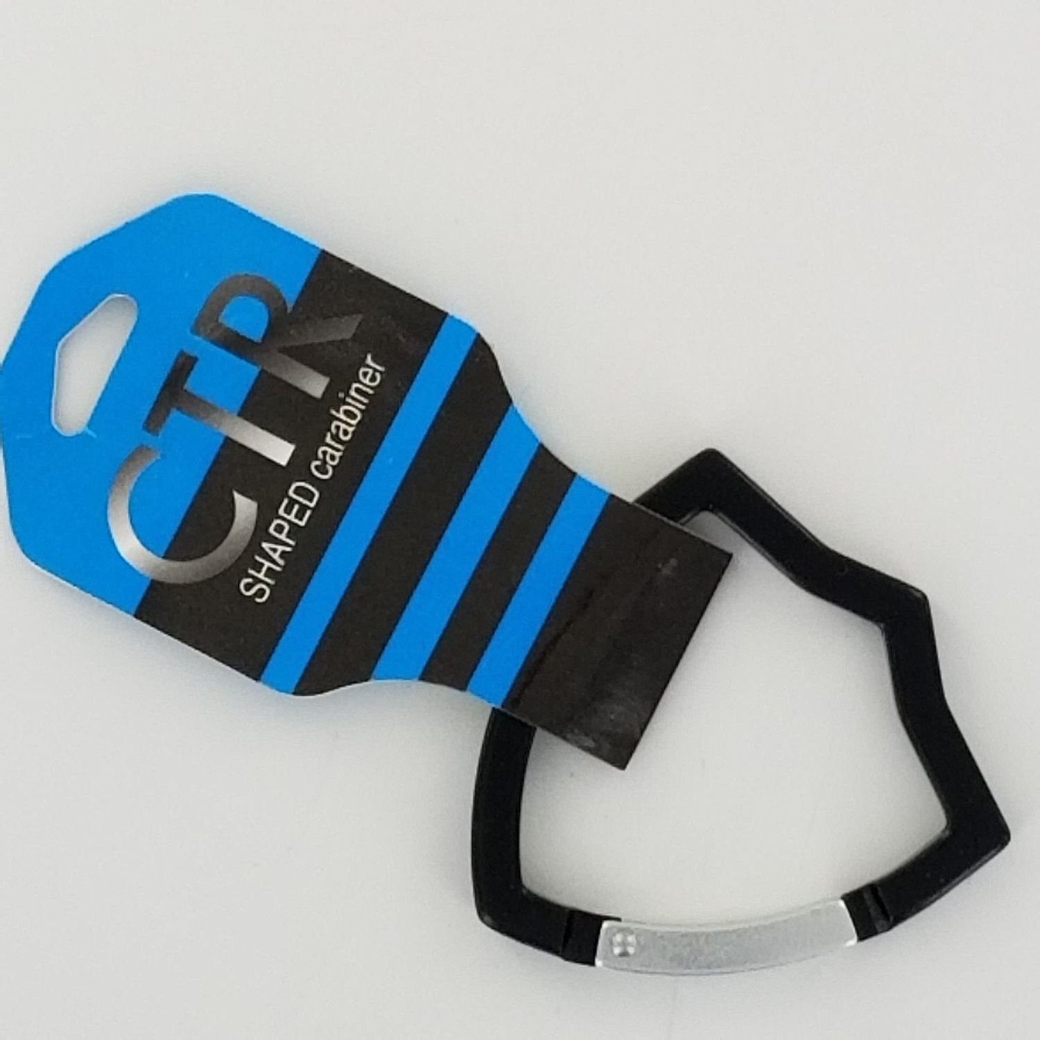 CTR shaped carabiner keychain