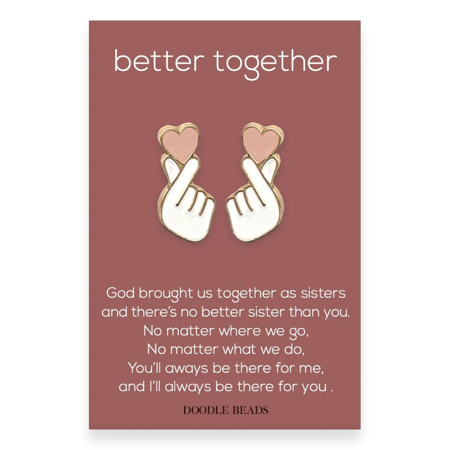 Better Together Missionary Pins – Enamel Heart Love Pins