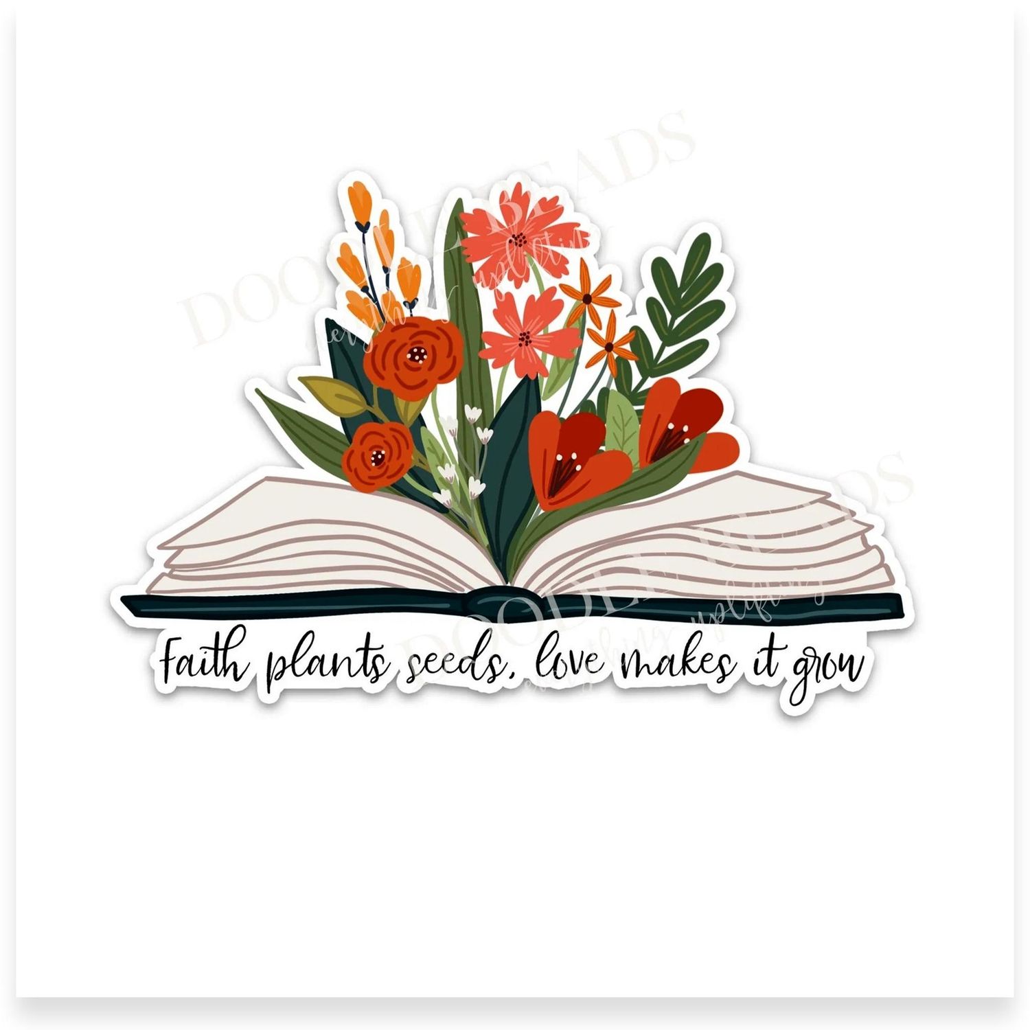Faith Plants Seeds Vinyl Sticker