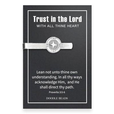 Trust in the Lord Compass Tie Clip