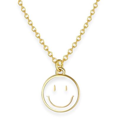Baptism Smiley Face Necklace
