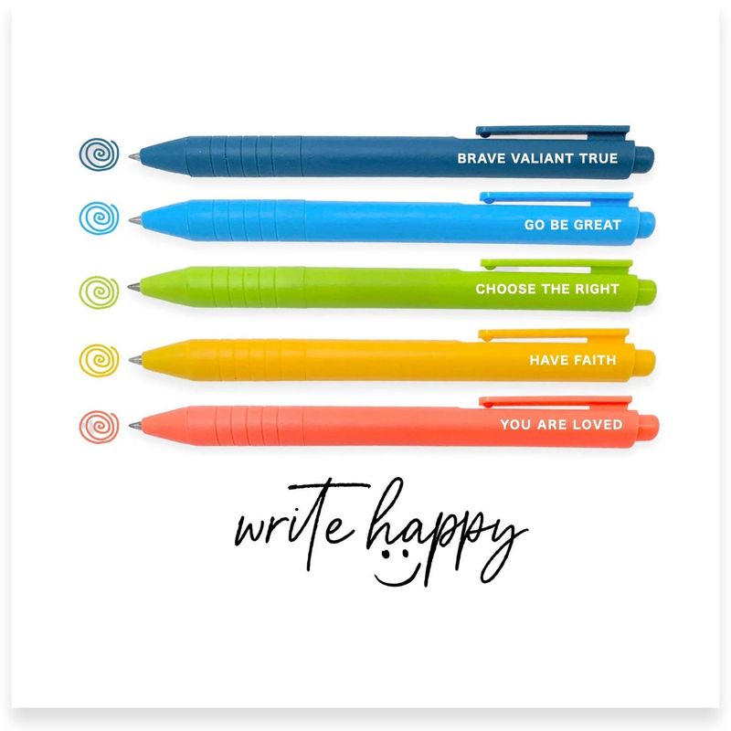 Write Happy 5 Piece Gel Pen Set, Choose The Right