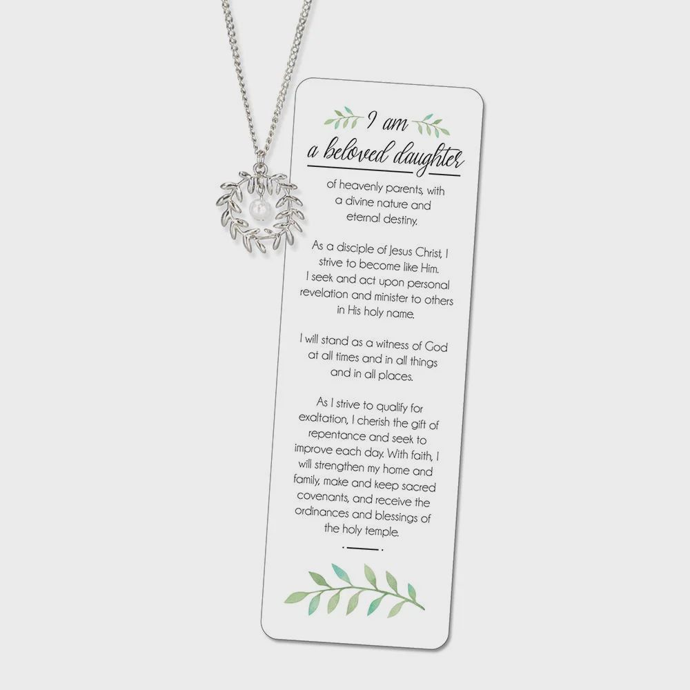 A Beloved Daughter Bookmark &amp; Necklace