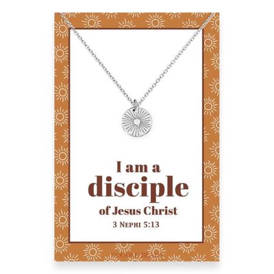 I Am A Disciple Of Jesus Christ Sun Necklace