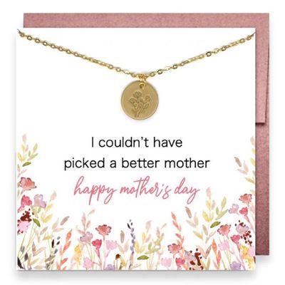 Flower Necklace With Gift Card