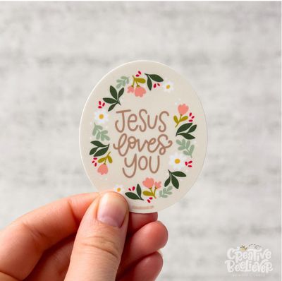 Jesus loves you Sticker