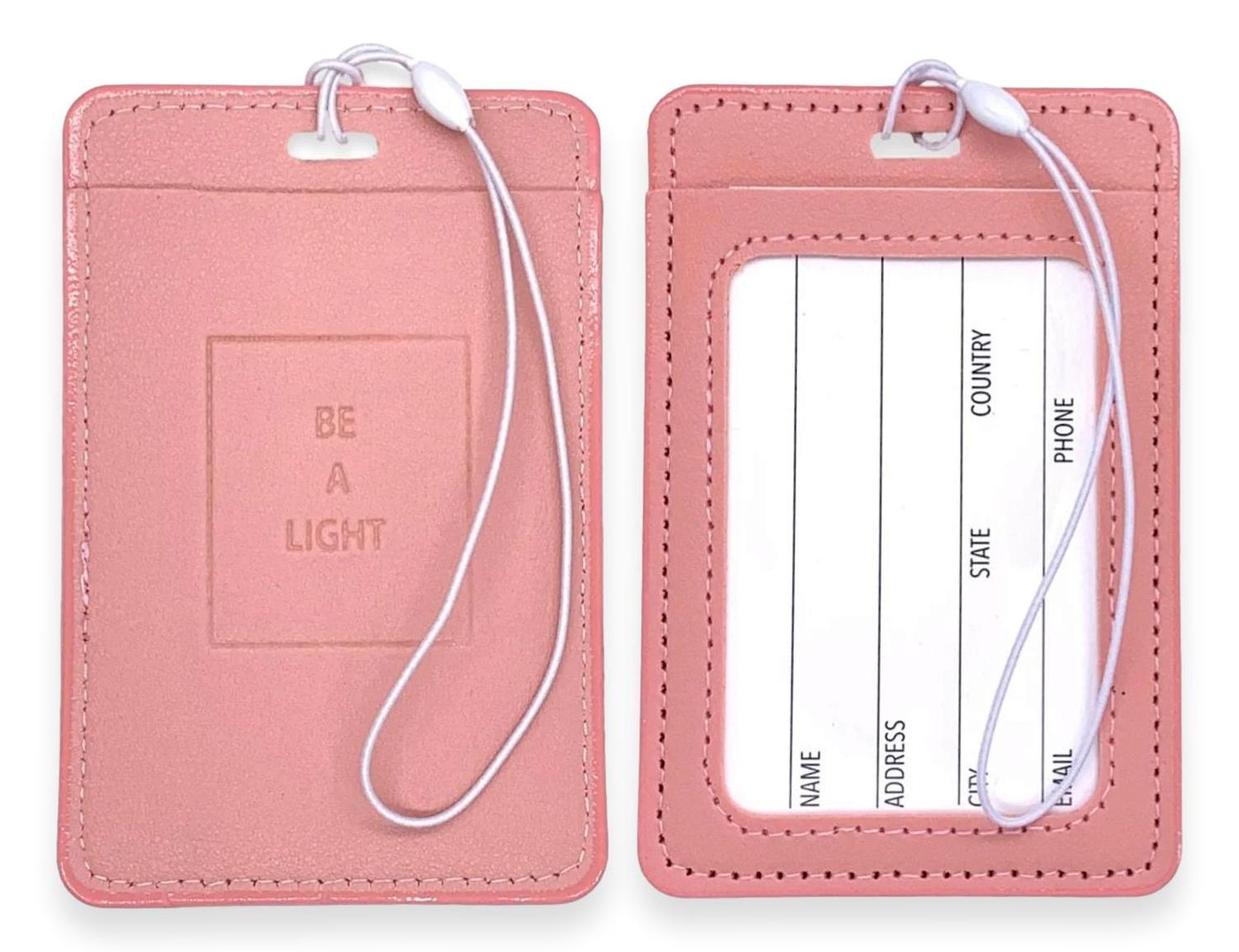 Missionary Luggage Tag, Colour: Blush Pink
