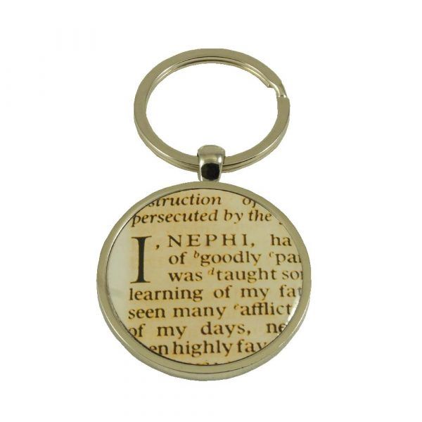 Nephi Quote Keyring