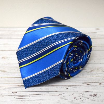 Tie, Youth Striped Royal Blue