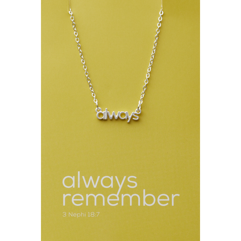 Always Remember Necklace, Colour: Silver