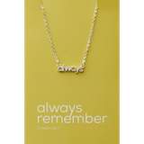 Always Remember Necklace, Colour: Silver