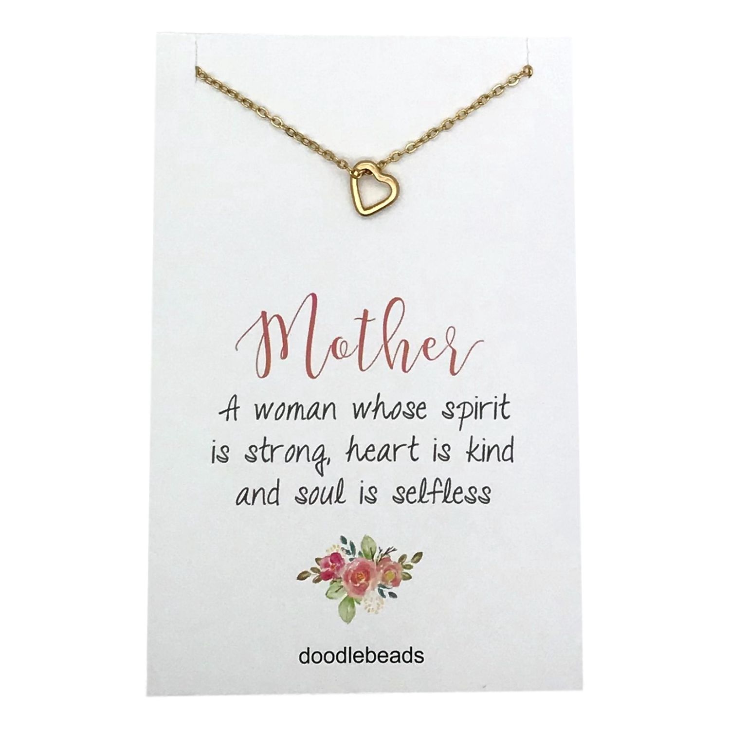 Mother Frame Heart Necklace