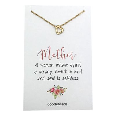 Mother Frame Heart Necklace