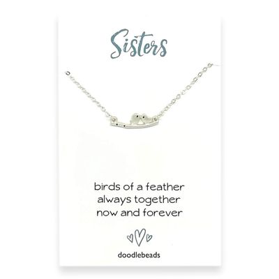 Birds On Branch Necklace