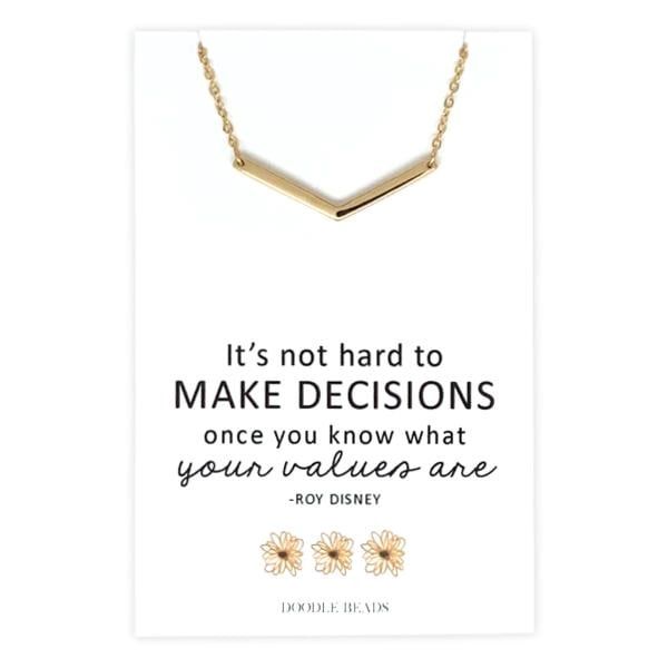 Gold Chevron Necklace