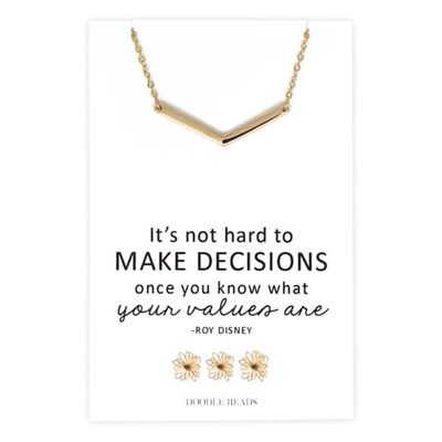 Gold Chevron Necklace