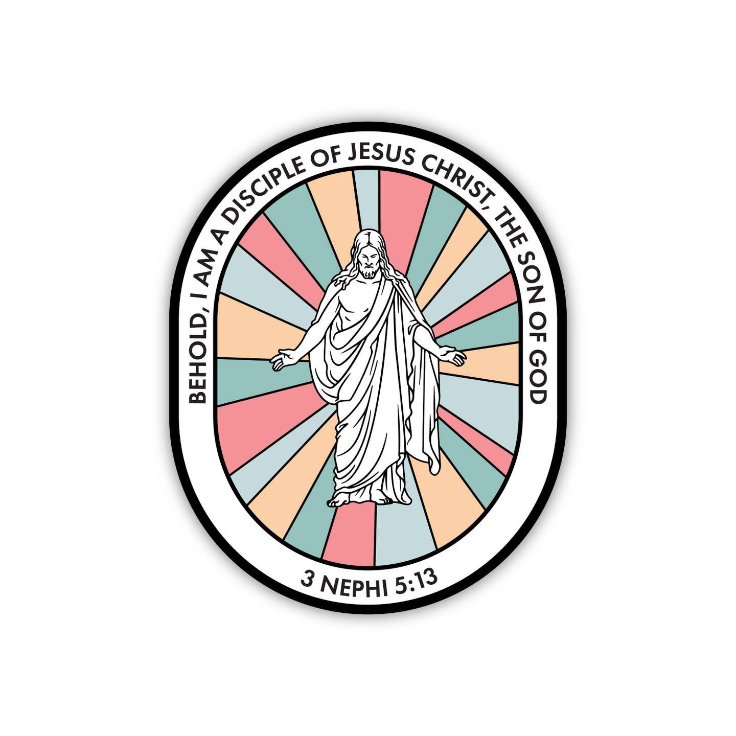 I Am A Disciple of Jesus Christ - mosaic sticker