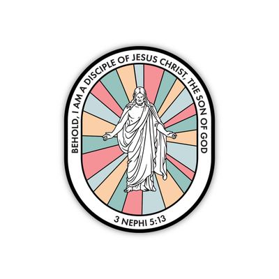 I Am A Disciple of Jesus Christ - mosaic sticker