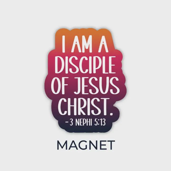 2024 Youth Theme, I Am A Disciple of Jesus Christ, Material: Magnet