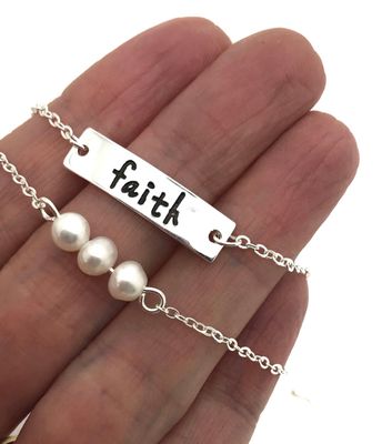 Faith Baptism Bracelet