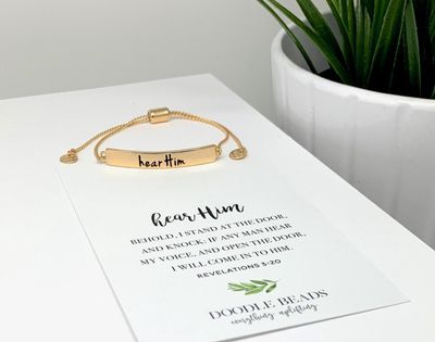 Hear Him Bar Bracelet