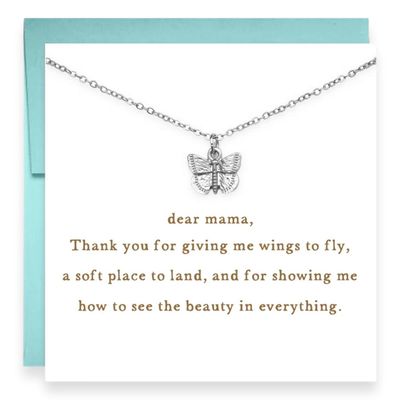 Dear Mama, Butterfly Necklace