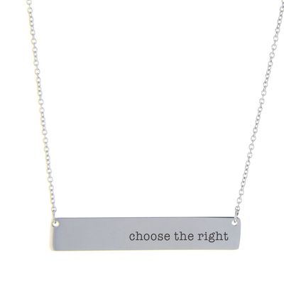 Choose The Right Bar Necklace