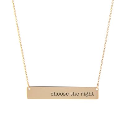 Choose The Right Bar Necklace