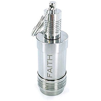"Faith" Stainless Steel Oil Vial Dropper