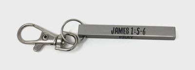 James 1:5-6 - Keychain