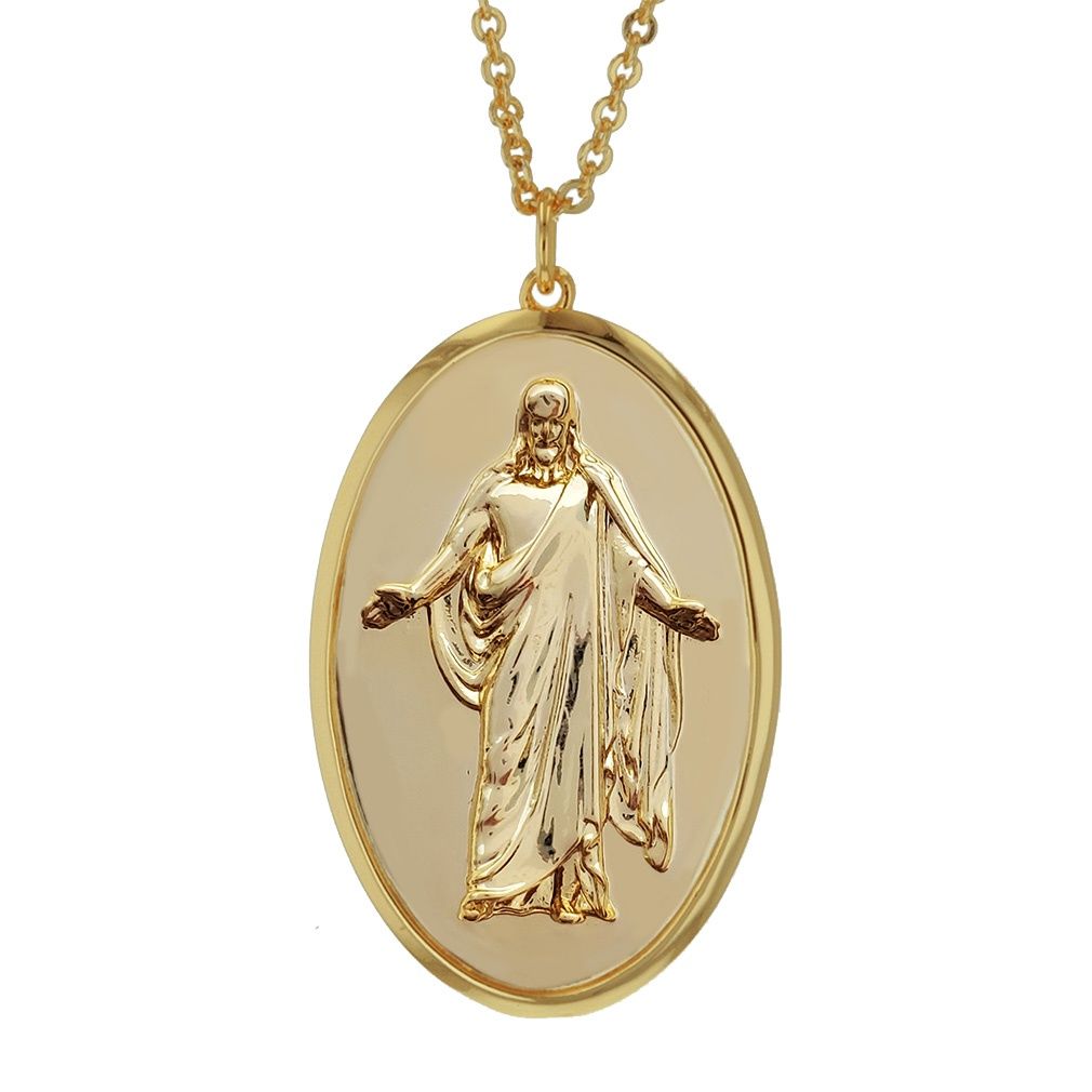 Christus Pendant Necklace, Colour: Gold