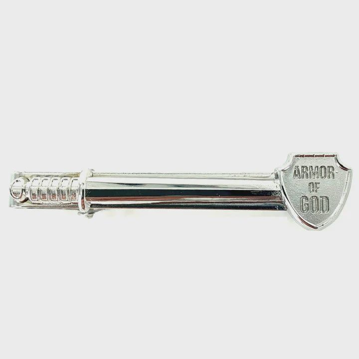 Armor of God Tie Bar (Silver)