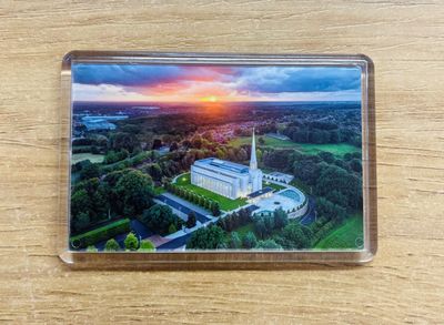 Temple Magnet - Arial Sunset