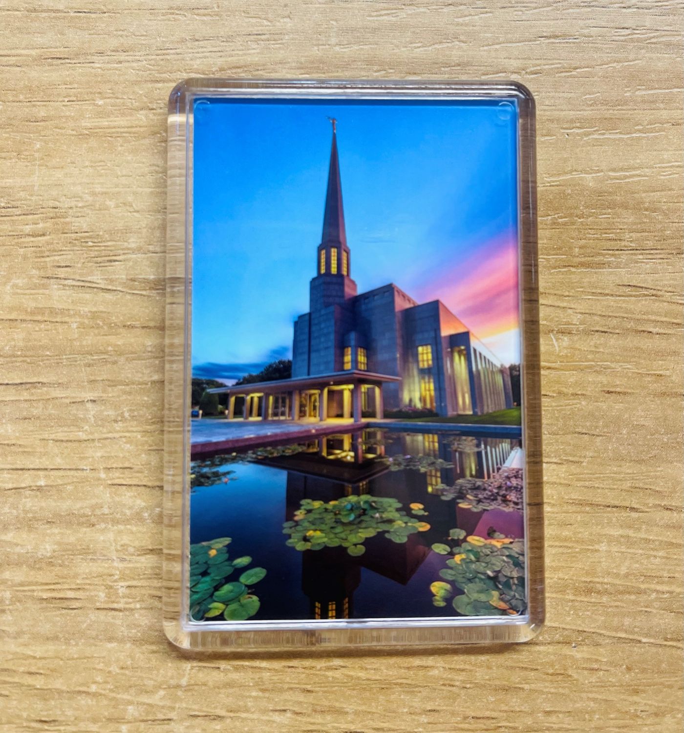 Temple Magnet - Portrait Sunset