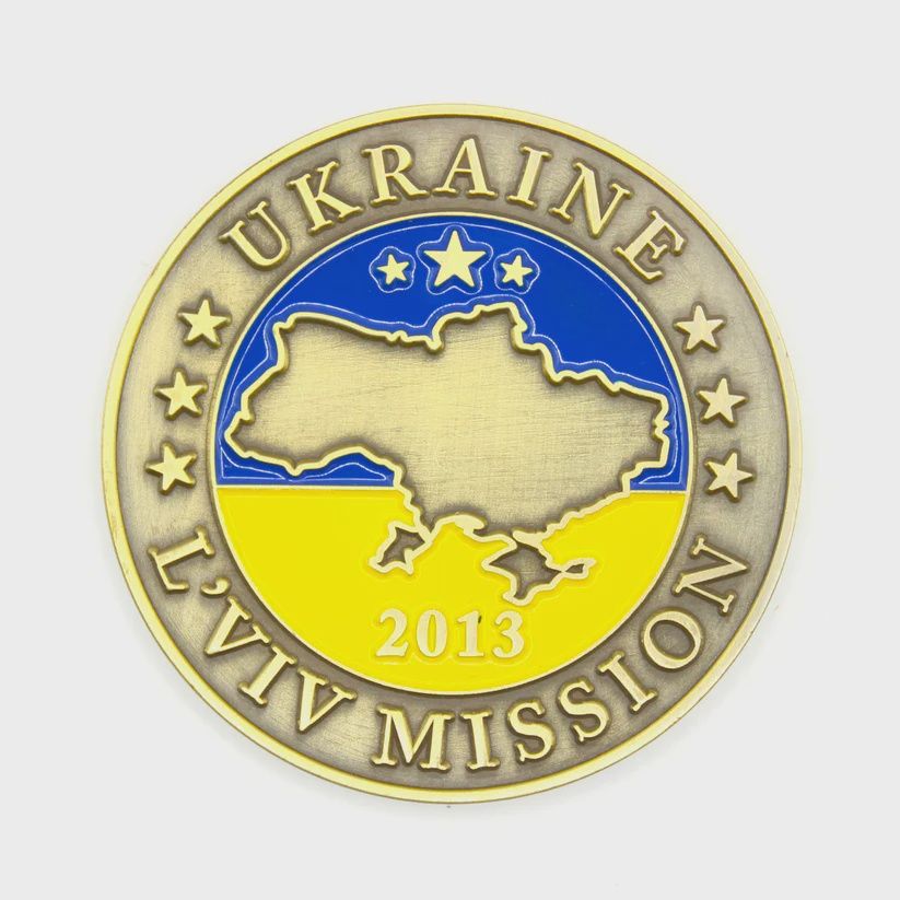 Mission Lapel Pin/Tie Tack, Design: Ukraine L&#39;Viv