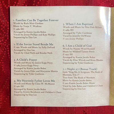 I am a child of god. Songs for primary