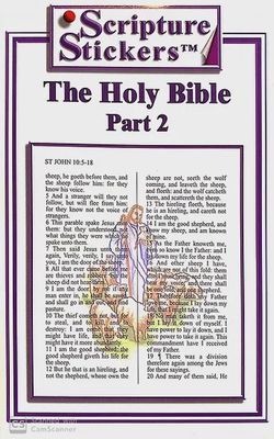 Scripture Stickers - Holy Bible Part 2