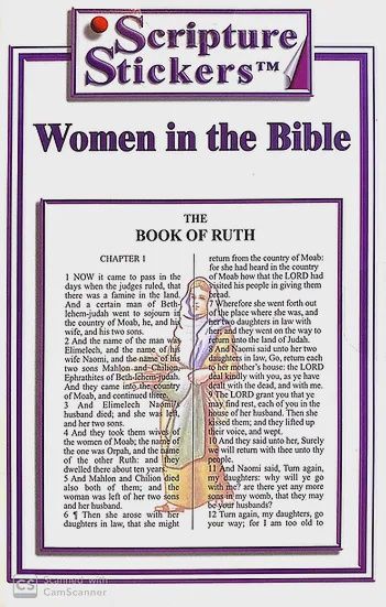 Scripture stickers - Women In The Bible