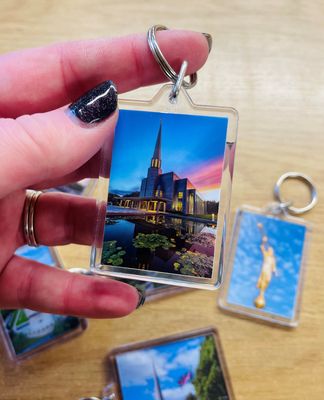 Temple Keyring - Portrait Sunset