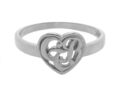 #123 CTR SATIN HEART RING