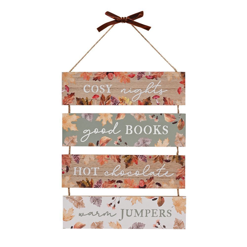 Cosy Autumn Hanging Sign