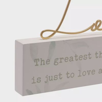 Love Story Mantel Plaque