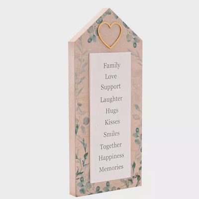 Love Story House Shaped Plaque