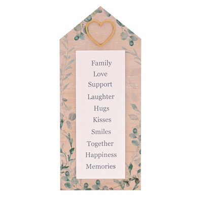Love Story House Shaped Plaque