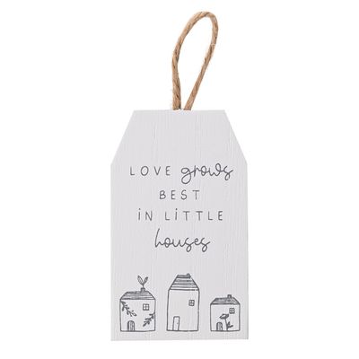 Love Grows, Little Houses - Mini Plaque